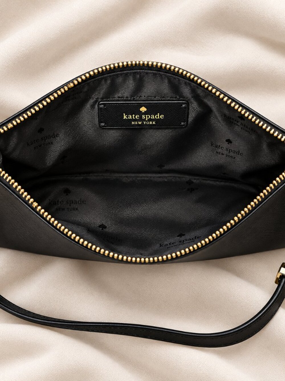 🖤 Kate Spade New York Sadie Black Saffiano Leather Crossbody w/Gold Accents NEW - Picture 3 of 5